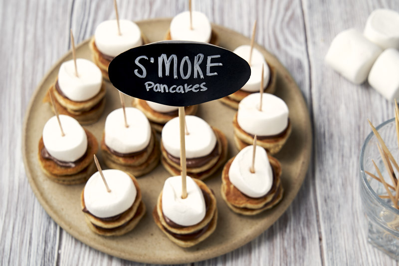 S'mores pancakes made with Nutella and are mini sized | The Worktop