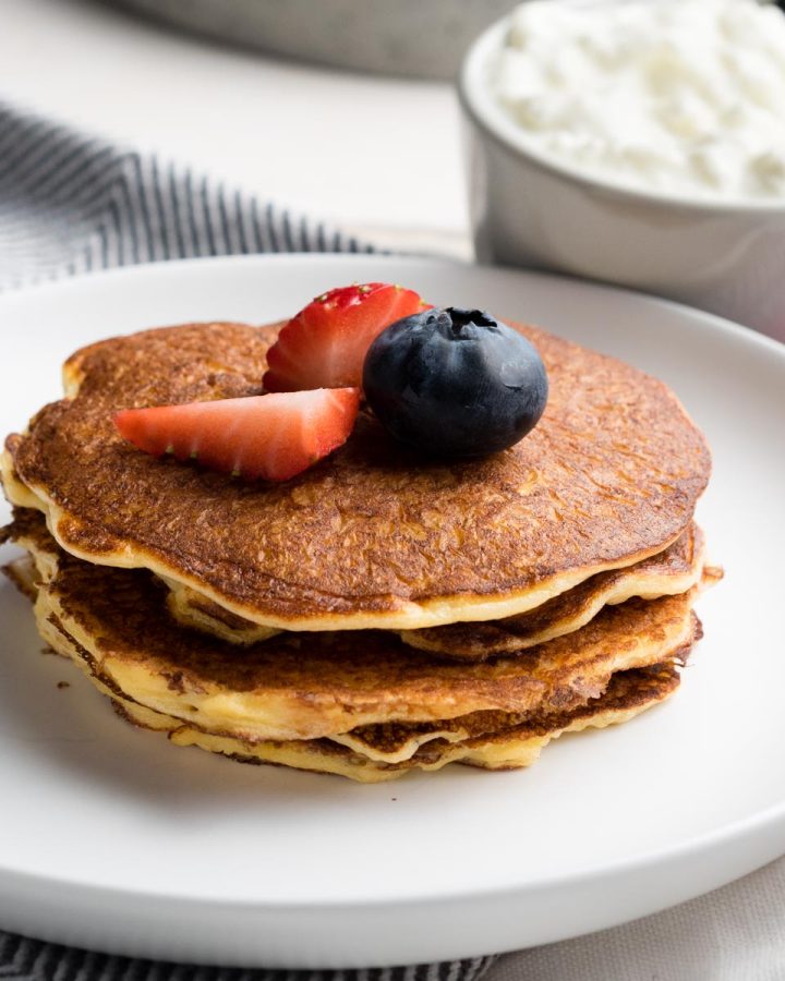 Gluten Free Pancakes - Fluffy and Delicious Recipe - Stacked for Breakfast | The Worktop