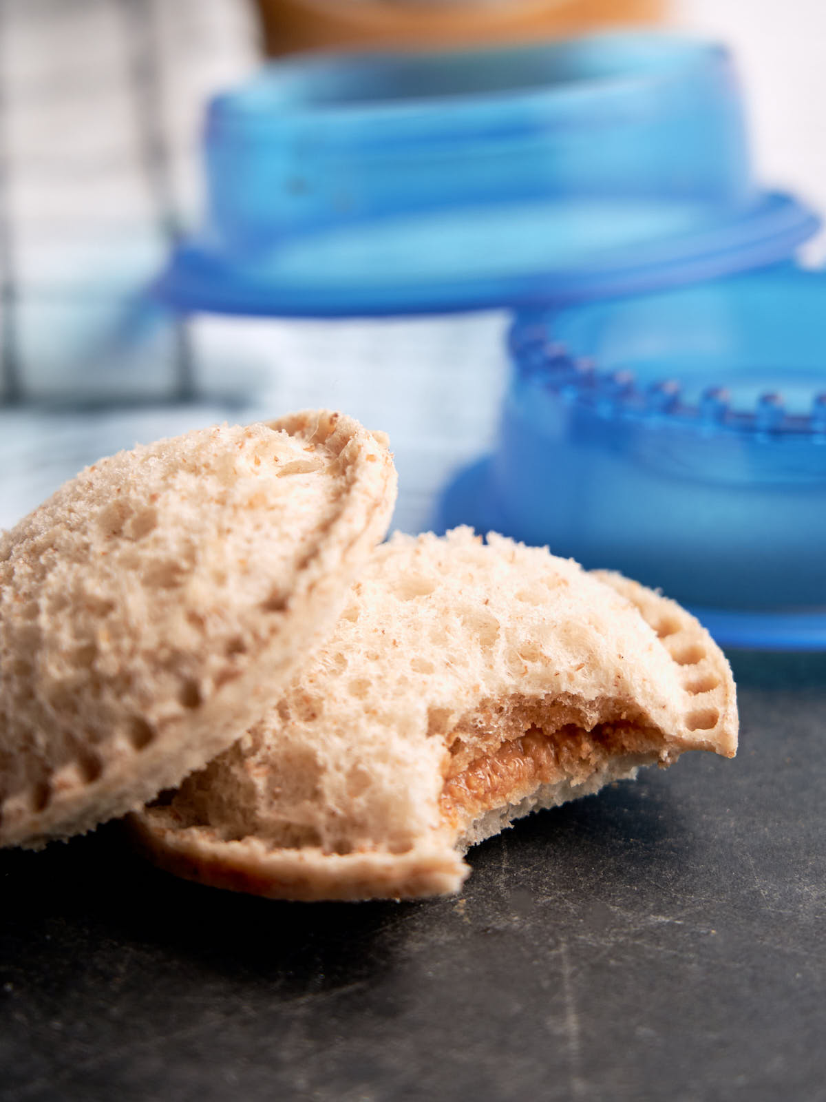 Peanut Butter and Honey Uncrustables recipe using a cutter and sealer