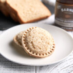 Chocolate uncrustables on a plate - homemade